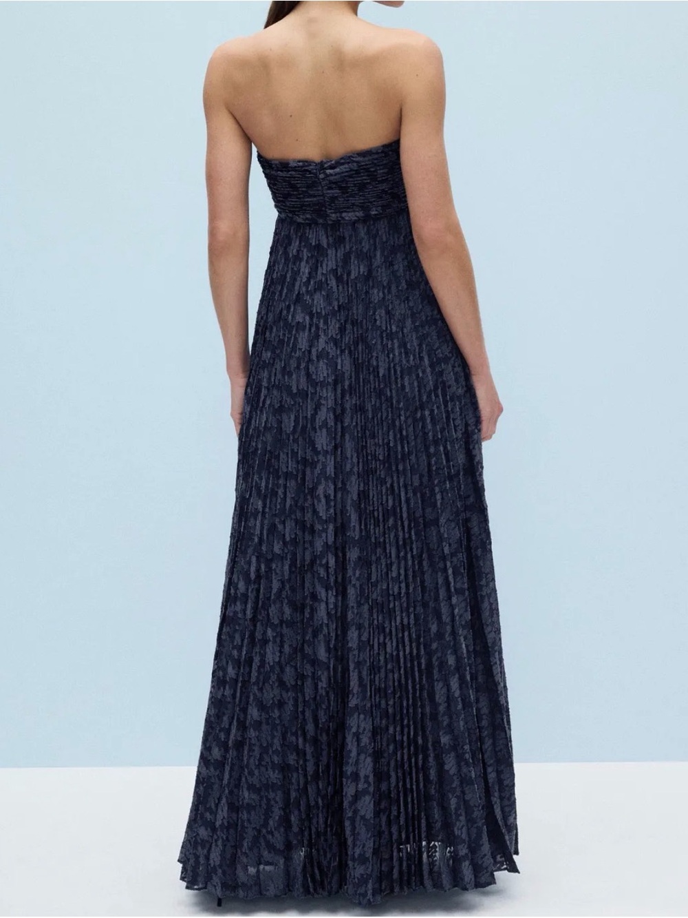 ALEXIS Strapless Navy Blue Maxi Dress - Picture 2 of 3